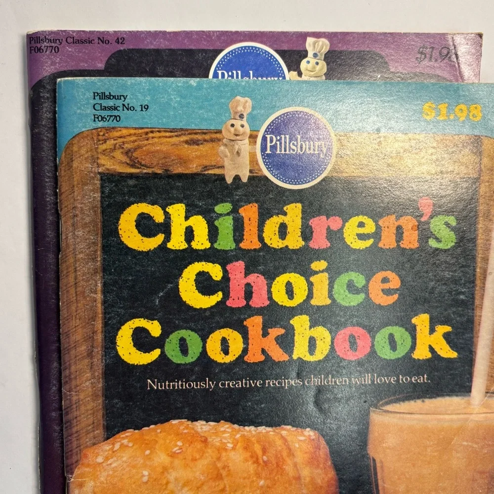 (2) 1980's Pillsbury cookbook magazines